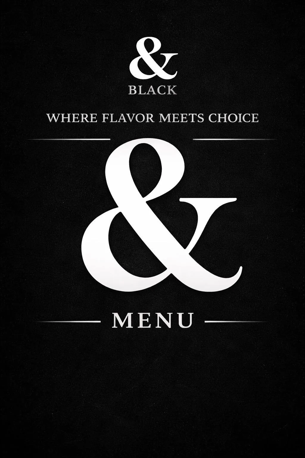 Black & menu board